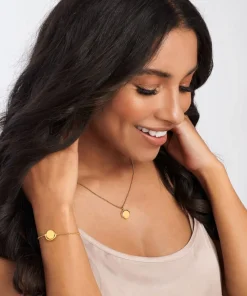 Necklaces*Joma Jewellery Women's Positivity Pendants Keep On Shining Necklace - Gold