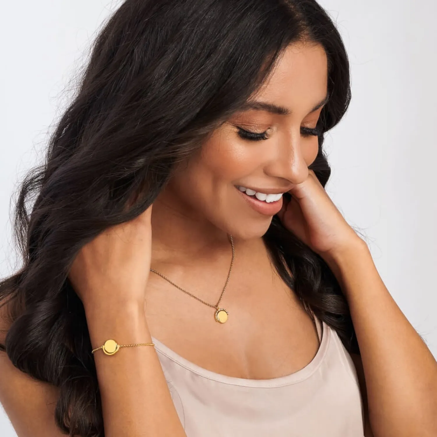 Necklaces*Joma Jewellery Women's Positivity Pendants Keep On Shining Necklace - Gold