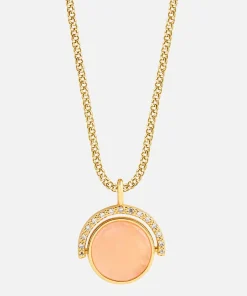 Necklaces*Joma Jewellery Women's Positivity Pendants Live Love Sparkle Necklace - Gold