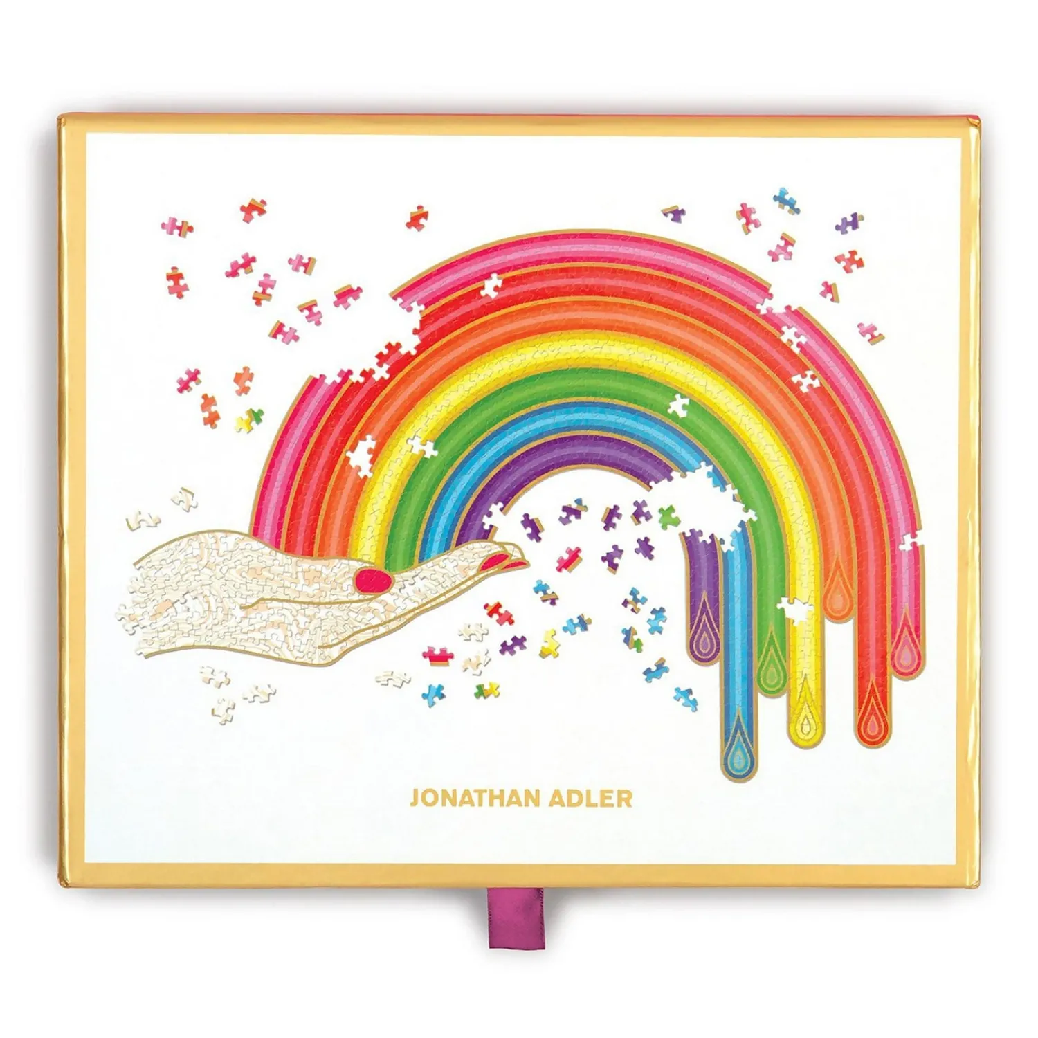 Home Accessories*Jonathan Adler : Rainbow Hand 750 Piece Jigsaw Puzzle