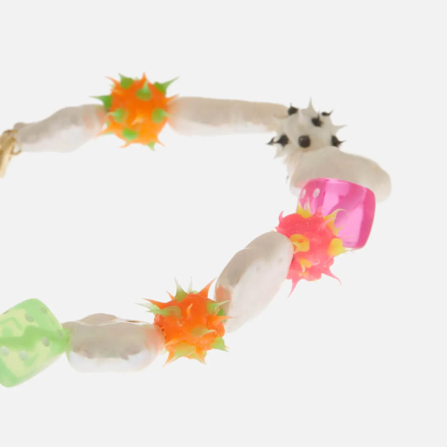 Bracelets & Bangles*July Child Grunge Princess Gold-Platedpearl And Beaded Bracelet