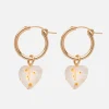 Necklaces*Kara Yoo Women's Anna Hoops With Bloom Charm - Gold
