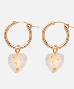 Necklaces*Kara Yoo Women's Anna Hoops With Bloom Charm - Gold