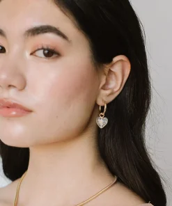 Necklaces*Kara Yoo Women's Anna Hoops With Bloom Charm - Gold