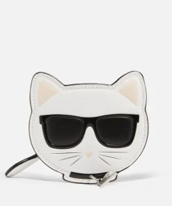 Purses And Cardholders*KARL LAGERFELD K/Choupette Leather Coin Purse