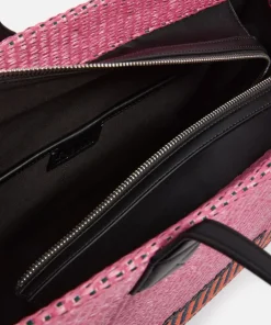 Tote Bags*Karl Lagerfeld K/Skuare Large Raffia Tote Bag