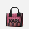 Tote Bags*Karl Lagerfeld K/Skuare Small Tote Raffia Bag