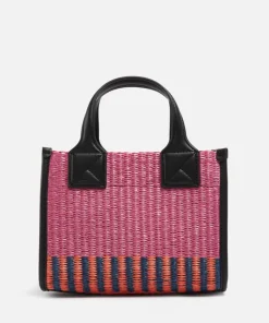 Tote Bags*Karl Lagerfeld K/Skuare Small Tote Raffia Bag