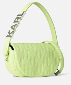 Shoulder Bags*Karl Lagerfeld Shooting Stars K/Swing Leather Baguette Bag