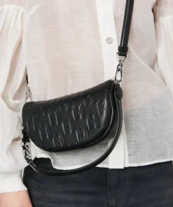 Shoulder Bags*Karl Lagerfeld Shooting Stars K/Swing Leather Baguette Bag