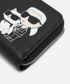 Purses And Cardholders*Karl Lagerfeld Shooting Stars K/Ikonik 2.0 Leather Wallet