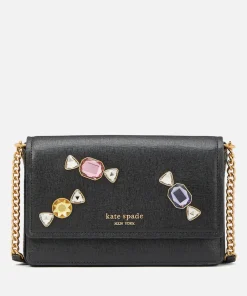 Purses And Cardholders*Kate Spade New York Bonbon Stone Embellished Saffiano Leather Wallet