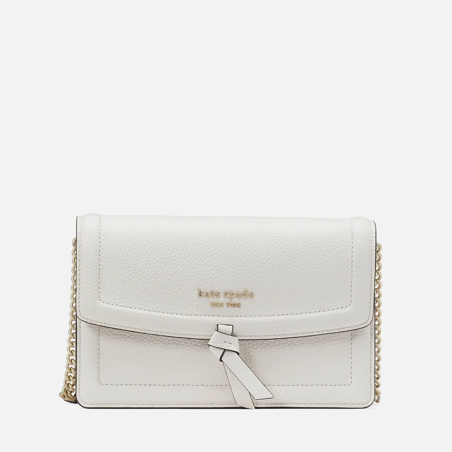 Crossbody Bags*Kate Spade New York Knott Pebbled Leather Flap Crossbody Bag