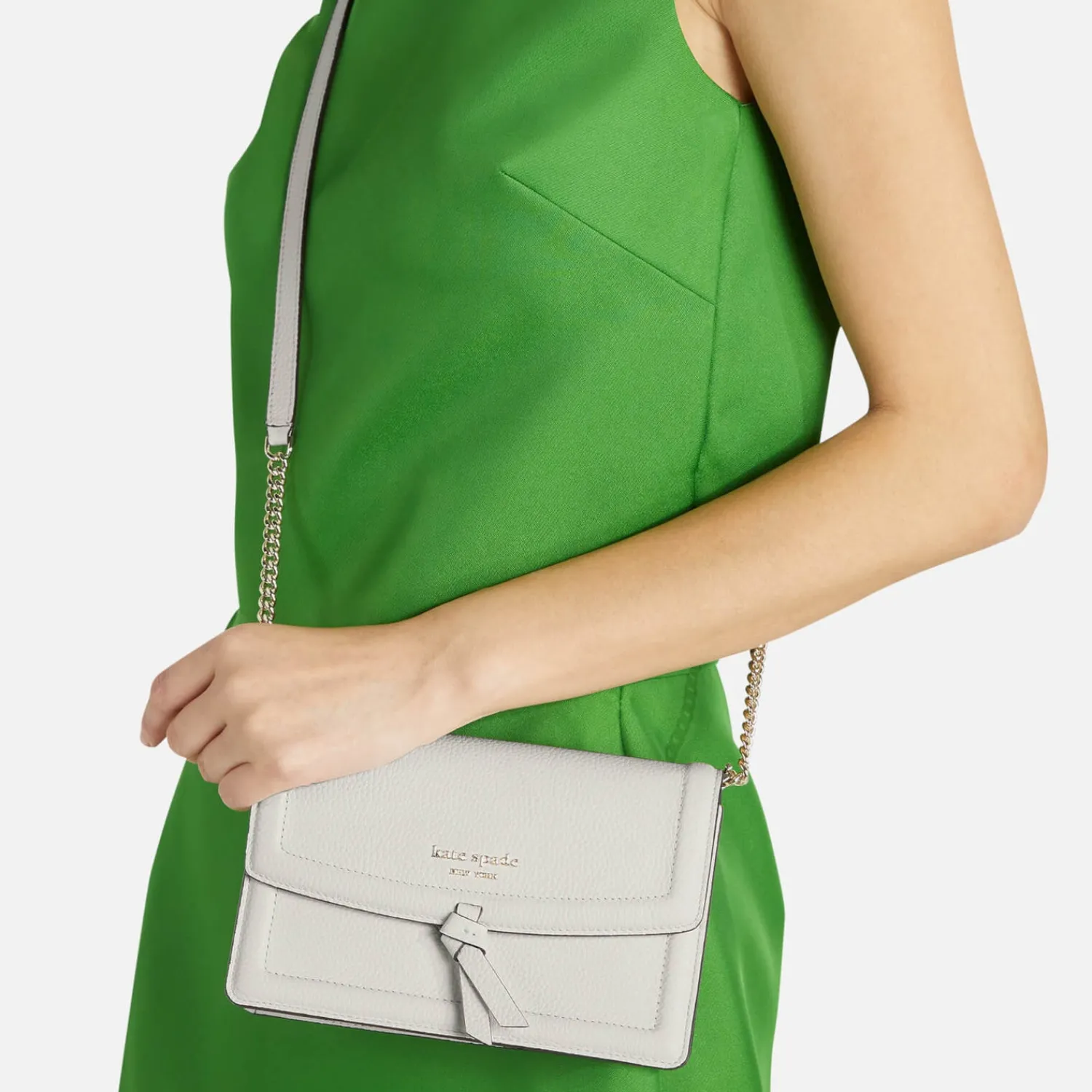 Crossbody Bags*Kate Spade New York Knott Pebbled Leather Flap Crossbody Bag