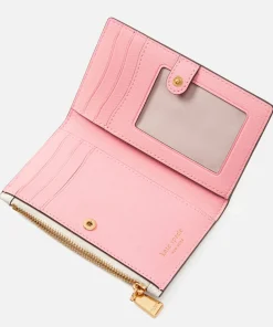 Purses And Cardholders*Kate Spade New York Lemon Drop Lemon Appliqued Saffiano Leather Bifold Wallet