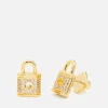 Jewellery Sets*Kate Spade New York Lock And Spade Gold-Tone And Cubic Zirconia Pave Studs