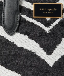 Tote Bags*Kate Spade New York Manhattan Zebra Chenille And Leather Small Tote Bag