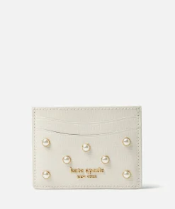Purses And Cardholders*Kate Spade New York Pearl Leather Card Holder