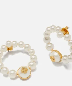 Earrings*Kate Spade New York Pearls On Pearls Faux Pearl Hoops