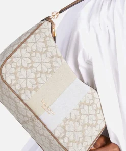 Shoulder Bags*Kate Spade New York Small Sam Leather-Trimmed Jacquard Bag