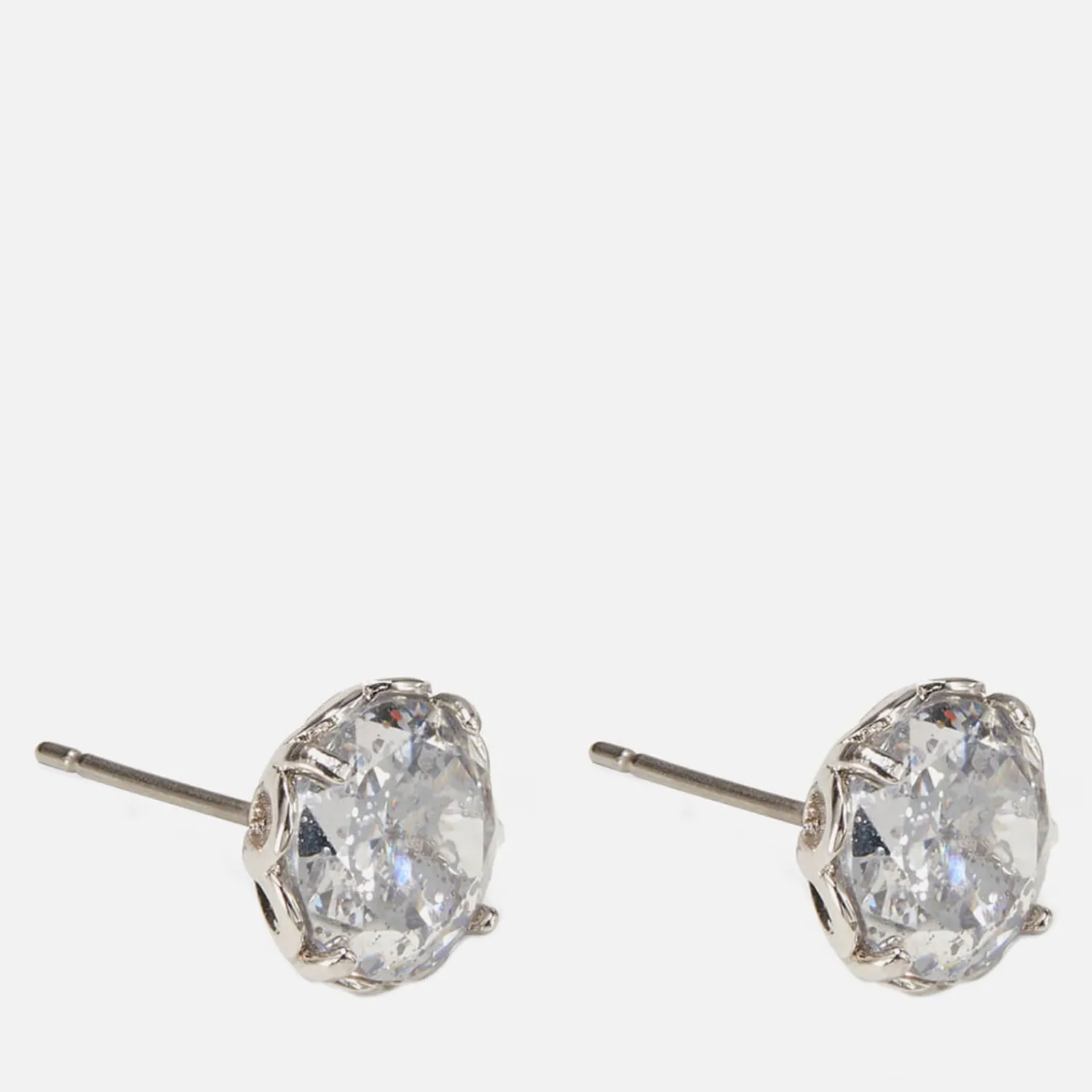 Earrings*Kate Spade New York Women's Round Earrings - Clear/Silver