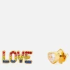 Earrings*Kate Spade New York Women's Rainbow Love Mismatched Studs - Multi