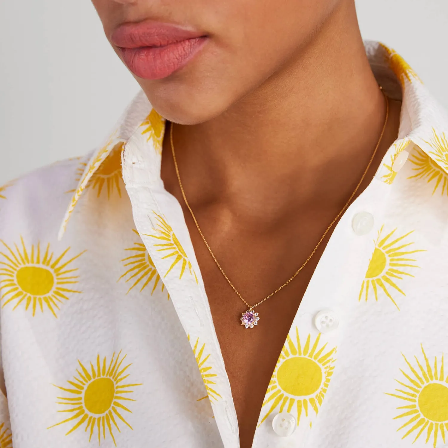 Necklaces*Kate Spade New York Women's Sunny Halo Pendant - Light Rose