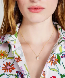 Necklaces*Kate Spade New York Women's Sunny Halo Pendant - White Multi