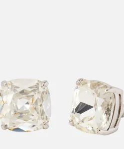 Earrings*Kate Spade New York Women's Small Square Studs - Clear