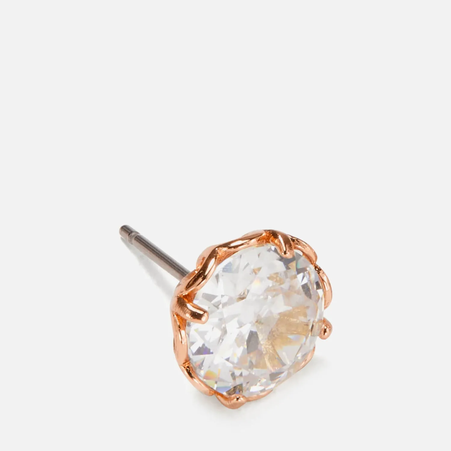 Earrings*Kate Spade New York Women's Round Earrings - Clear/Rose Gold