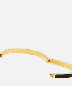 Bracelets & Bangles*Kate Spade New York Women's Lock And Spade Charm Bangle - Black