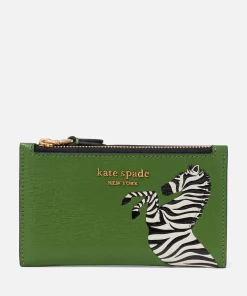Purses And Cardholders*Kate Spade New York Zebra Print Saffiano Leather Bifold Wallet