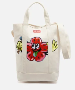 Tote Bags*KENZO Appliqued Cotton-Canvas Tote Bag