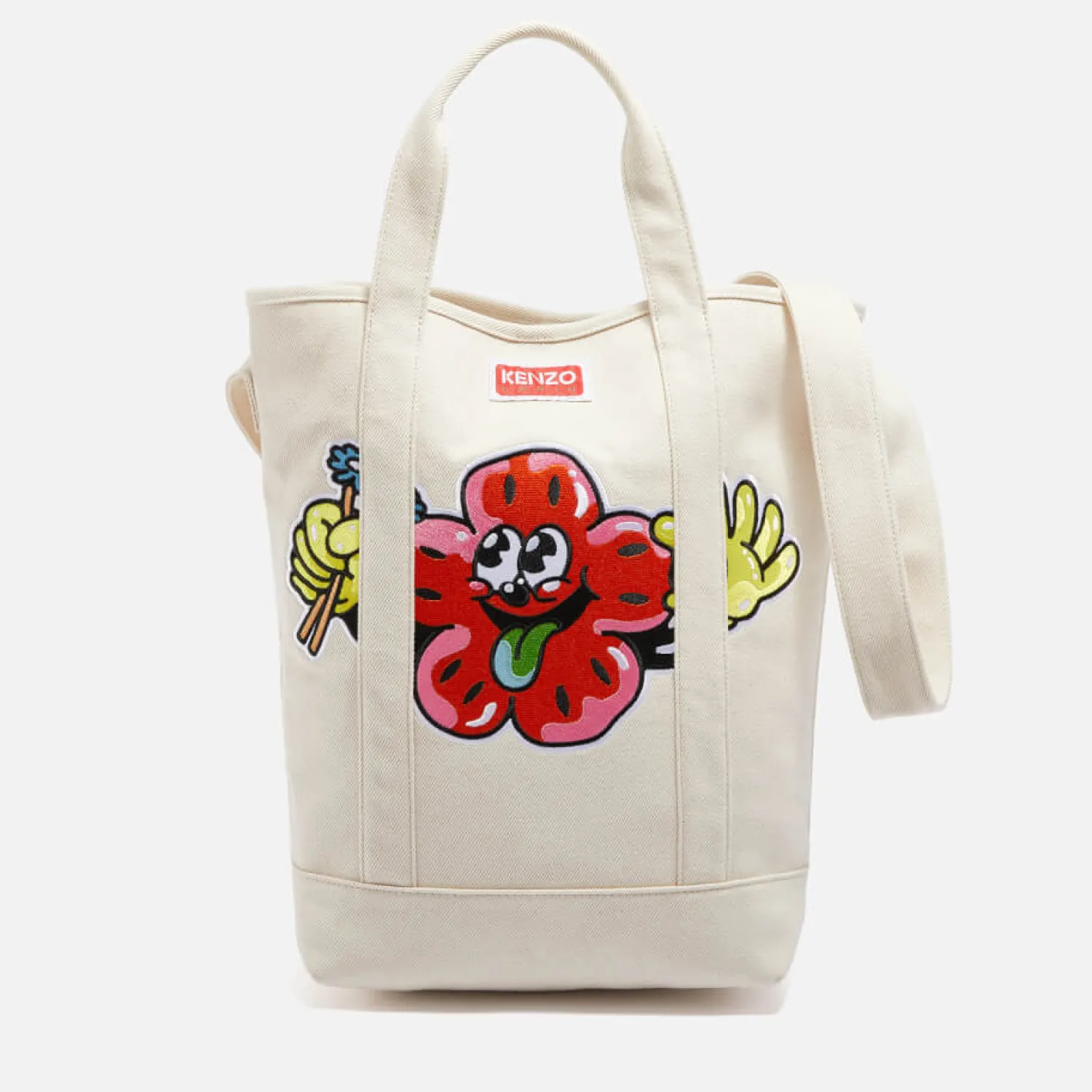 Tote Bags*KENZO Appliqued Cotton-Canvas Tote Bag