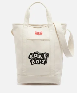 Tote Bags*KENZO Appliqued Cotton-Canvas Tote Bag