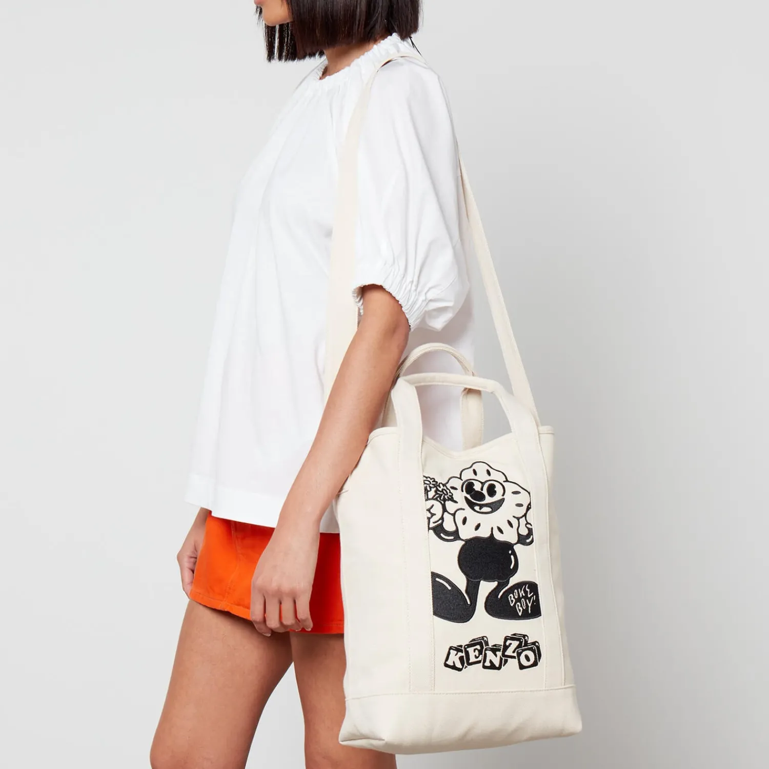 Tote Bags*KENZO Appliqued Cotton-Canvas Tote Bag