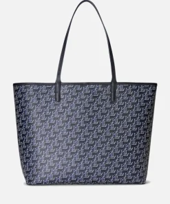 Tote Bags*Lauren Ralph Lauren Collins Monogram Leather Tote Bag