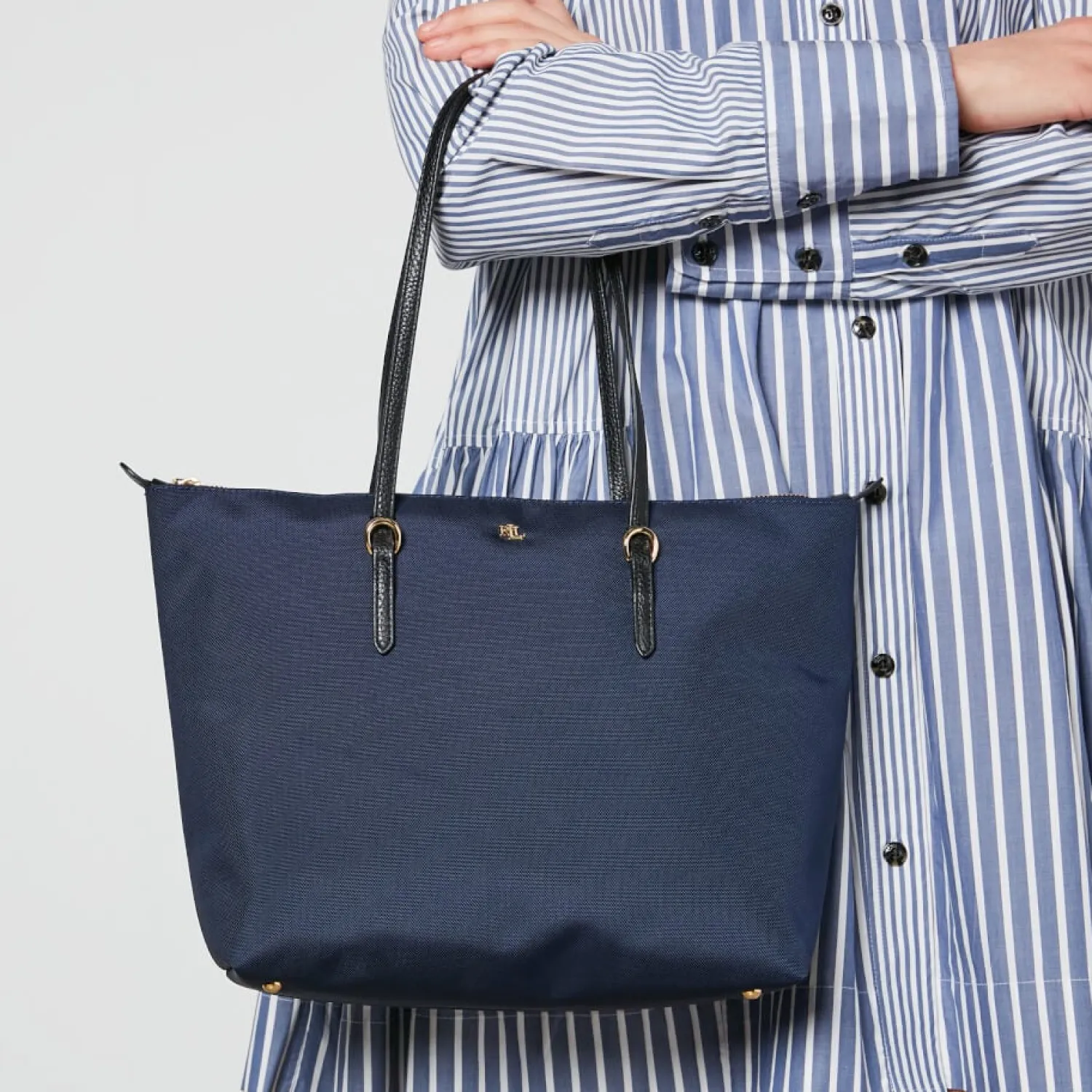 Tote Bags*Lauren Ralph Lauren Women's Keaton Tote Bag - Small - Navy