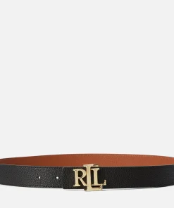 Belts*Lauren Ralph Lauren Women's Reversible 30 Medium Belt - Black/Lauren Tan