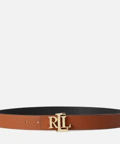 Belts*Lauren Ralph Lauren Women's Reversible 30 Medium Belt - Black/Lauren Tan