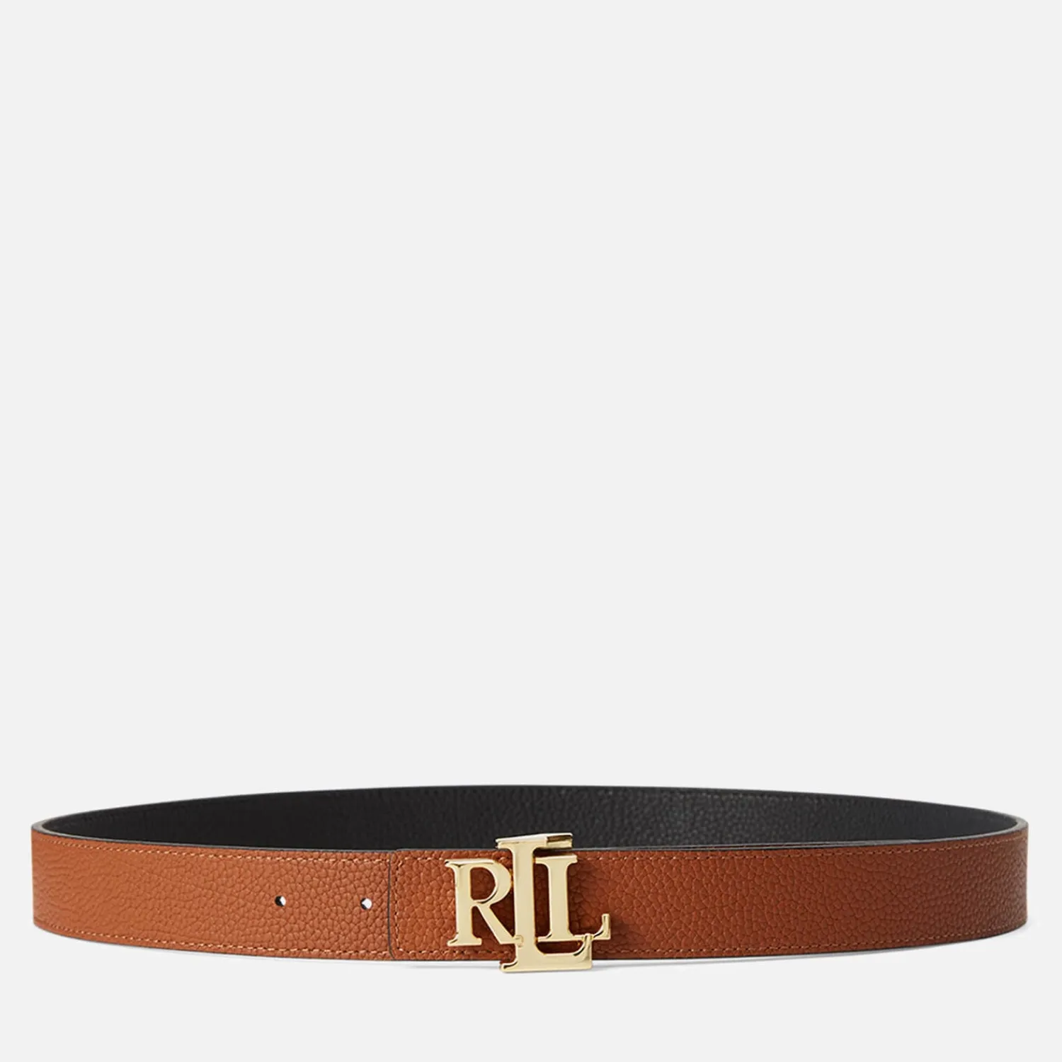 Belts*Lauren Ralph Lauren Women's Reversible 30 Medium Belt - Black/Lauren Tan