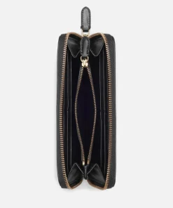 Purses And Cardholders*Lauren Ralph Lauren Lauren Ralph Logo-Plaque Lauren Leather Wallet