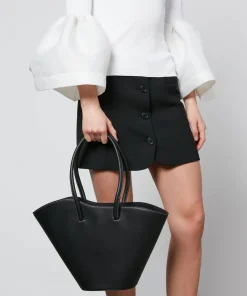 Shoulder Bags*Little Liffner Women's Tall Tulip Tote Bag - Black