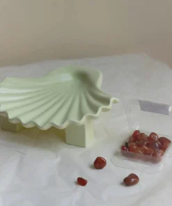 Home Accessories*Los Objetos Decorativos Seashell Plate - Lime