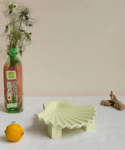 Home Accessories*Los Objetos Decorativos Seashell Plate - Lime