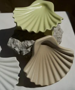 Home Accessories*Los Objetos Decorativos Seashell Plate - Lime