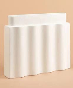 Home Accessories*Los Objetos Decorativos Waves Vase - White