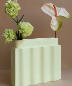 Home Accessories*Los Objetos Decorativos Waves Vase - Lime