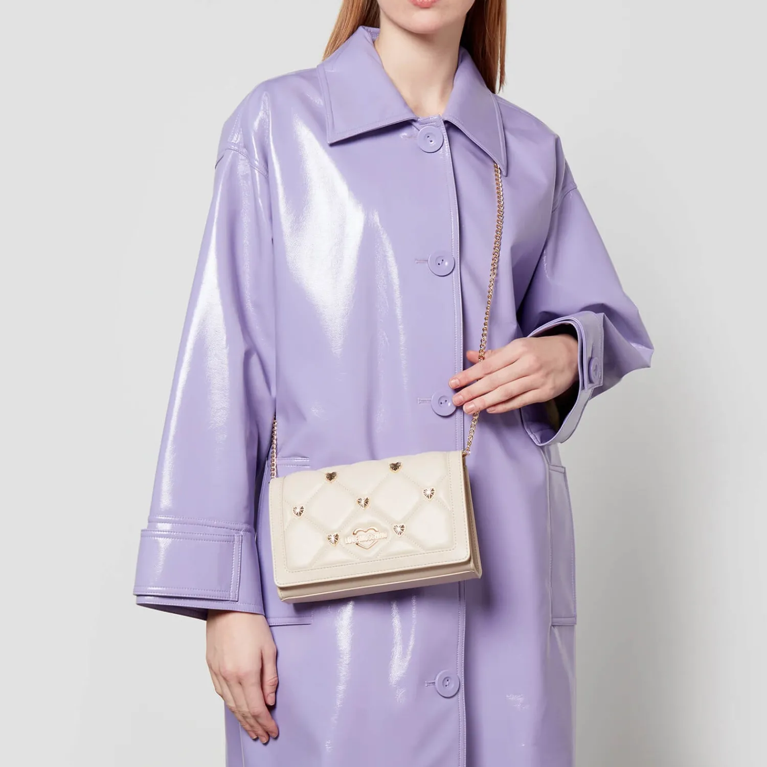 Crossbody Bags*Love Moschino Borsa Embellishment Faux Leather Bag