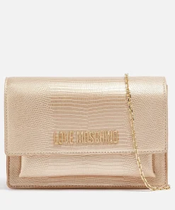 Crossbody Bags*Love Moschino Lizard-Effect Faux Leather Cross Body Bag